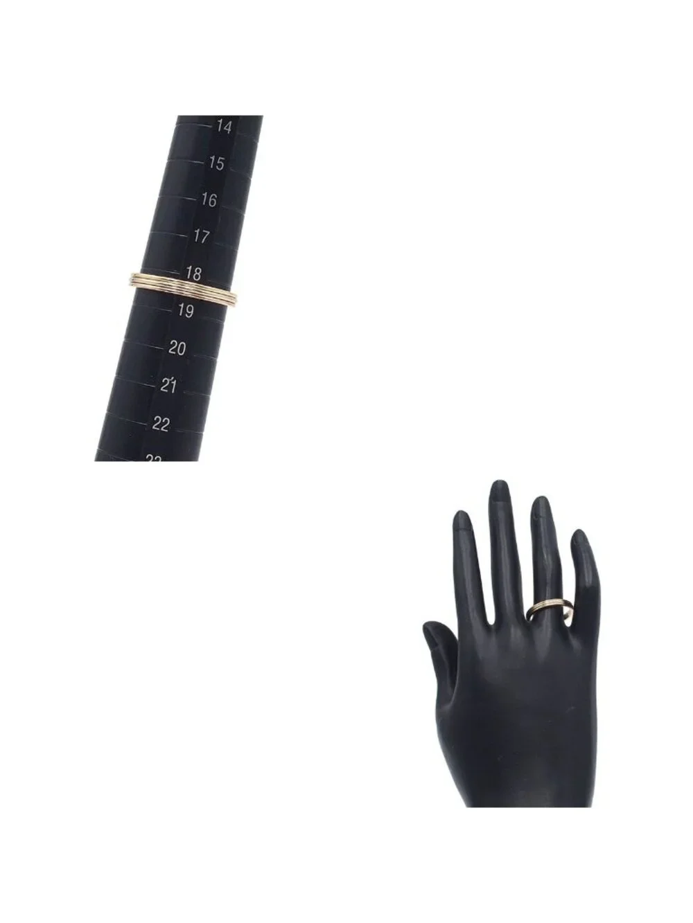 Cartier Louis Vendome Three Color Gold 59 Ring